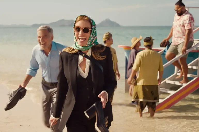 Beeld uit de film Ticket to paradise