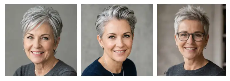 Drie maal kort haar voor 50+ vrouwen